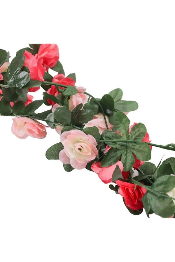 Living and Home 4 Pack Artificial Flower Silk Peony Hanging Vine Garland