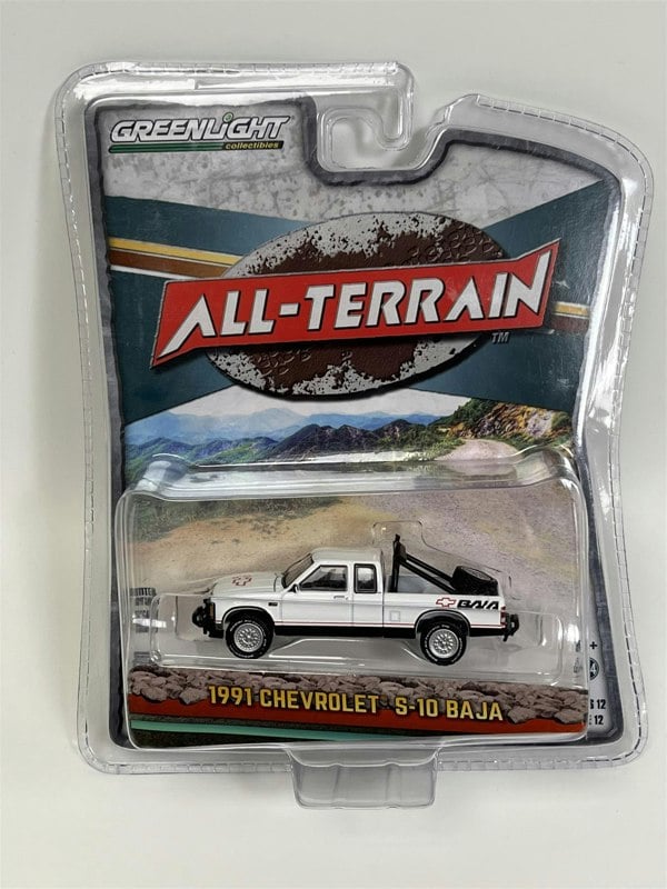 Greenlight 1991 Chevrolet S10 Baja White 1:64 Scale 35210B
