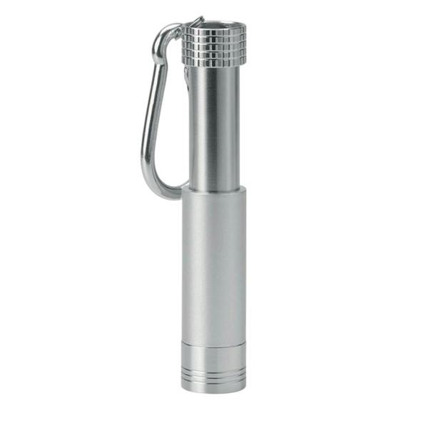 MidOcean Pop Light Torch Keyring (Batteries Included) - Silver - 