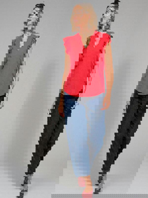 Kite Womens Organic Bramblecombe Slub Jersey Top Poppy