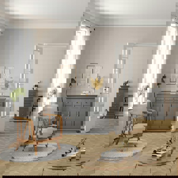 Furniture To Go Paris Sideboard with 3 doors and 3 drawers in Matt Grey