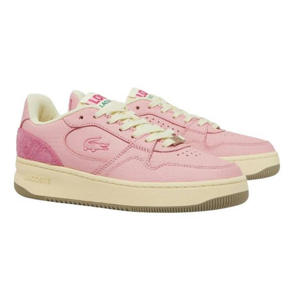 Lacoste Womens/Ladies Leather Trainers - Pink - 