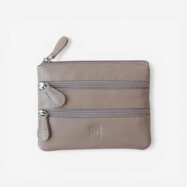 PRIMEHIDE Small 3 Zipper Coin Purse