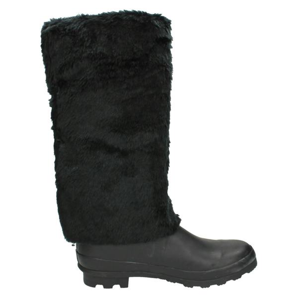 Spot On Ladies Spot On Flat Fur Upper Wellington Boots