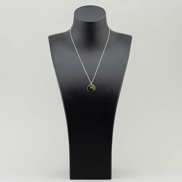 T. H. Baker Engravables- Silver Medium Plain Disc Pendant P-25359