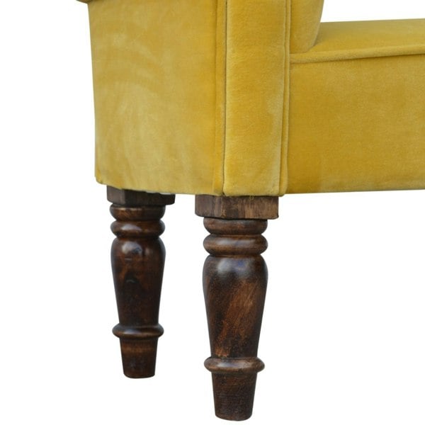 Artisan Furniture Mustard Velvet Bench
