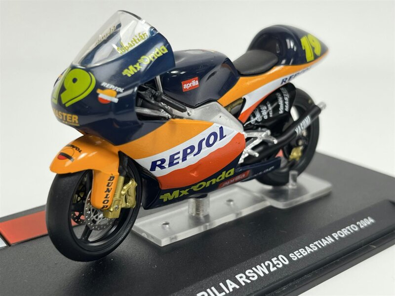 MCSlots Sebastian Porto Aprilia RSW250 2004 Moto GP Diecast Model 1:24 Scale  MC22