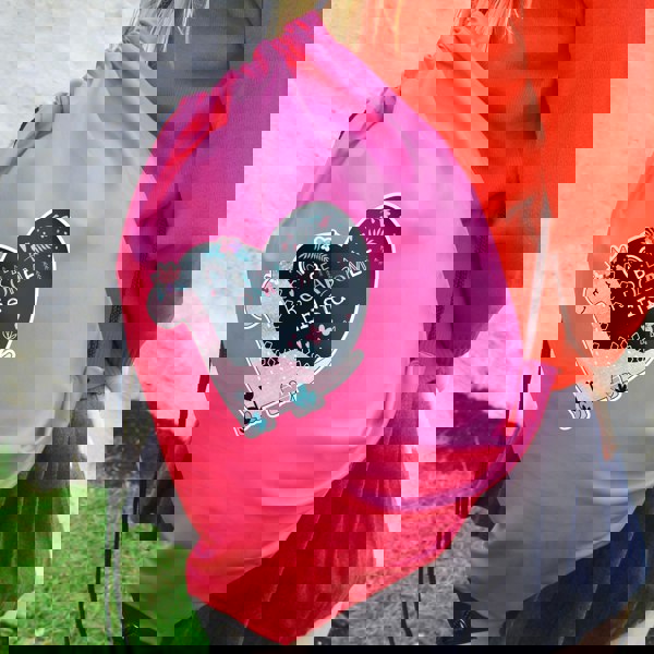 Personalised Memento Company Personalised Dinosaur Pink Kit Bag