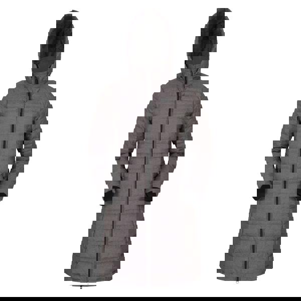 Mountain Warehouse Womens/Ladies Furnace Down Long Length Padded Jacket - Dark Grey