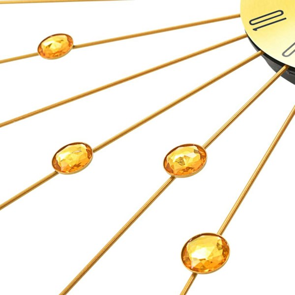 Berkfield Wall Clock Metal 70 cm Golden