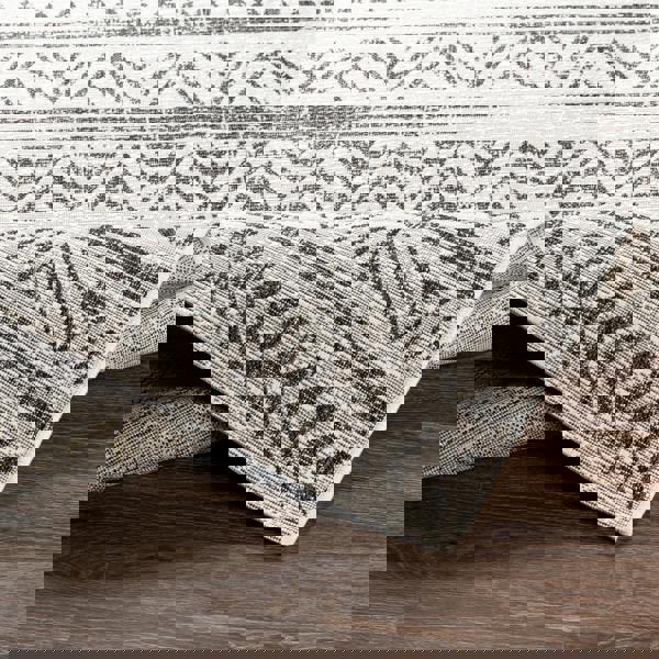 Livabliss Eagean-Geometric Black Grey White Charcoal In- & Outdoor Rug