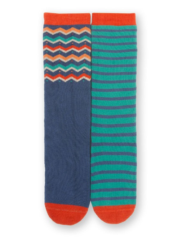 Kite Boys Organic Cosy Socks Zigzag
