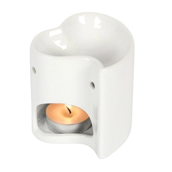 Serano White Heart Oil Burner