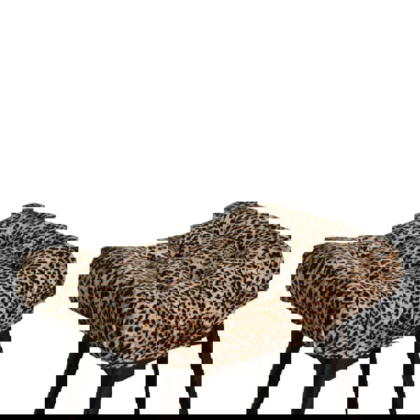 Artisan Furniture Leopard Print Curved Bench