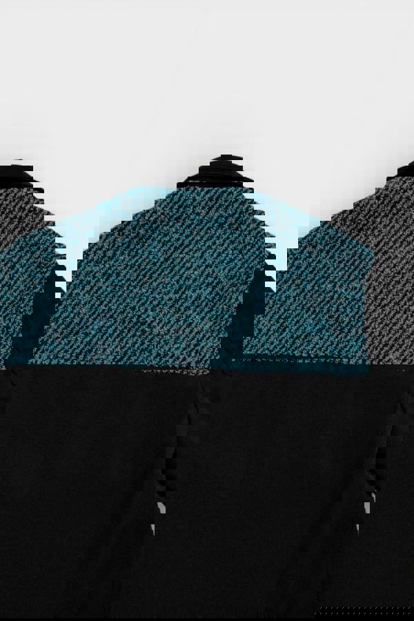 Versace Medussa Logo Blouson Canvas Jacket Black Blue