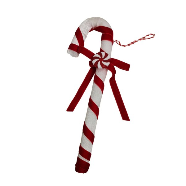 Samuel Alexander 29cm Red and White Stripe Hanging Christmas Candy Cane Decoration