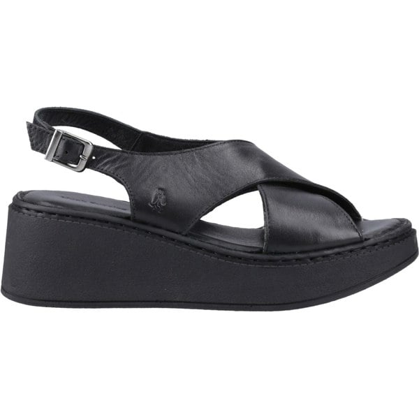 Hush Puppies Bex Wedge Nubuck Women's Black Wedges