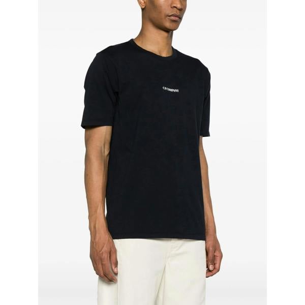 CP Company Logo Compact T-Shirt   in  Navy