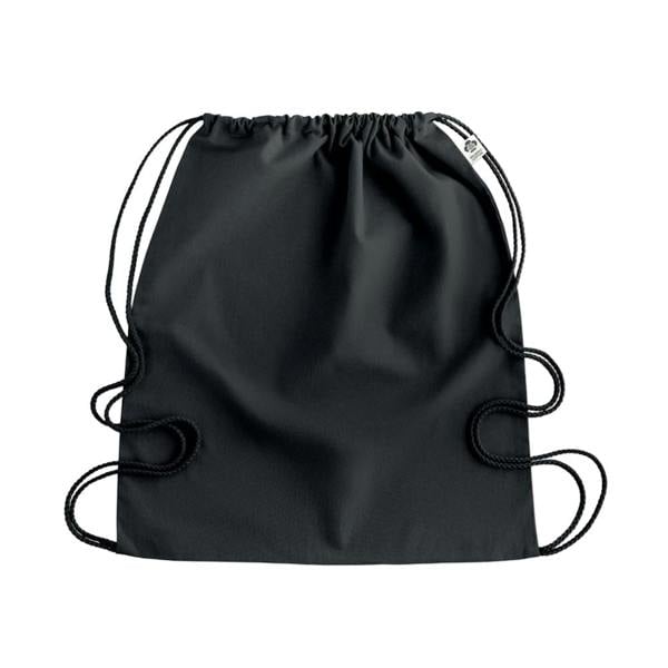 MidOcean Yuki Organic Cotton Drawstring Bag - Black - 
