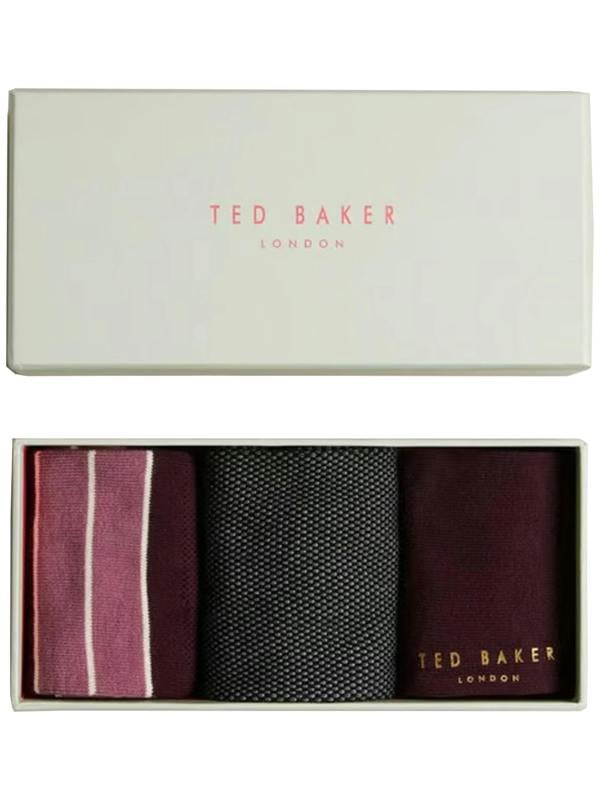 Ted Baker | Mens Crew Socks 3 Pack Gift Set