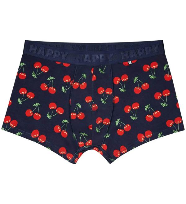 Happy Socks Cherries Boxer Trunk, Navy