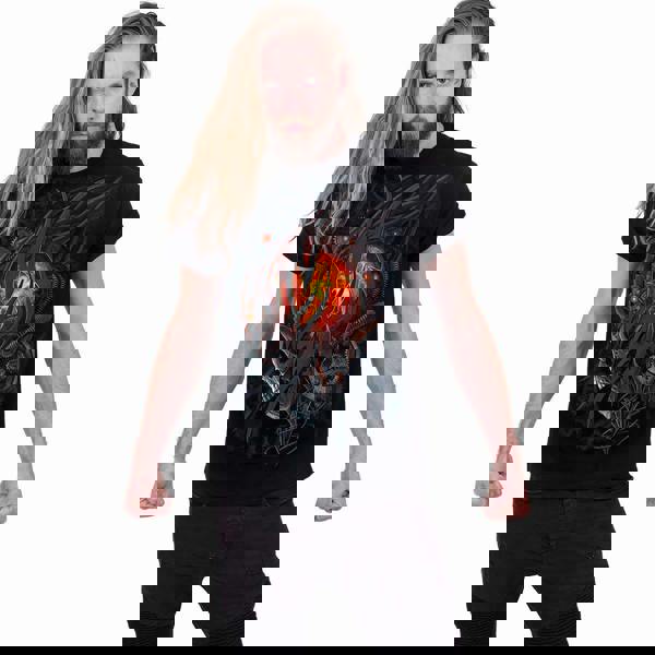 Spiral Direct STEAMPUNK SKULL - T-Shirt Black