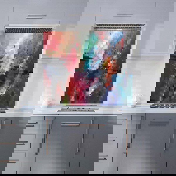 Warren Reed - Designer Cosmic Fusion: Colours Of The Universe Kitchen Splashback