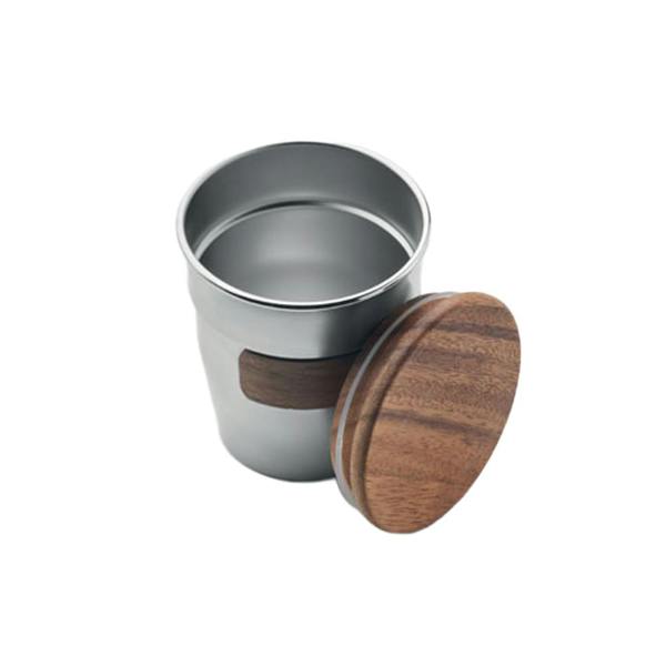 MidOcean Walnut 350ml Tumbler - Matt Silver - 
