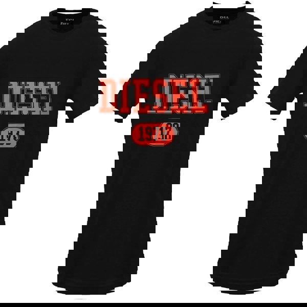 Diesel Varsity Logo Caviar T-Shirt