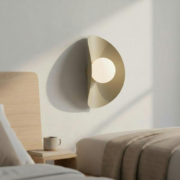 Emibig FIERO Wall lamp 1 x G9 Mocha with White Shade
