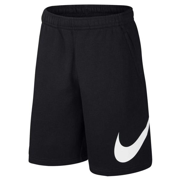 Nike Mens Club Fleece Sweat Shorts - Black/White - 
