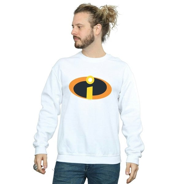 Disney Mens The Incredibles Costume Logo Sweatshirt - White