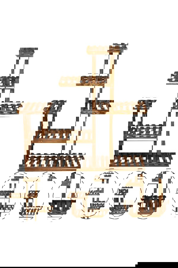 Living and Home 8 tier Carter Multi Tiered Plant Stand