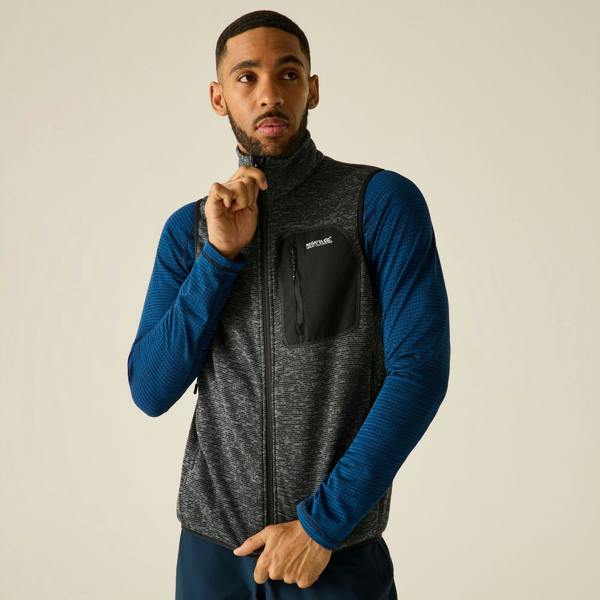 Regatta Mens Newhill Fleece Body Warmer - Ash - 