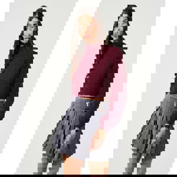 Pink Vanilla High Neck Knitted Jumper