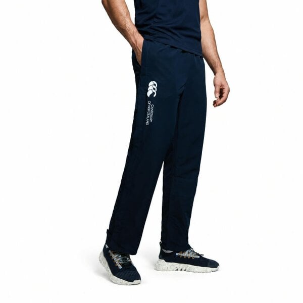 Canterbury Mens Open Hem Stadium Pant Tracksuit Bottoms Navy