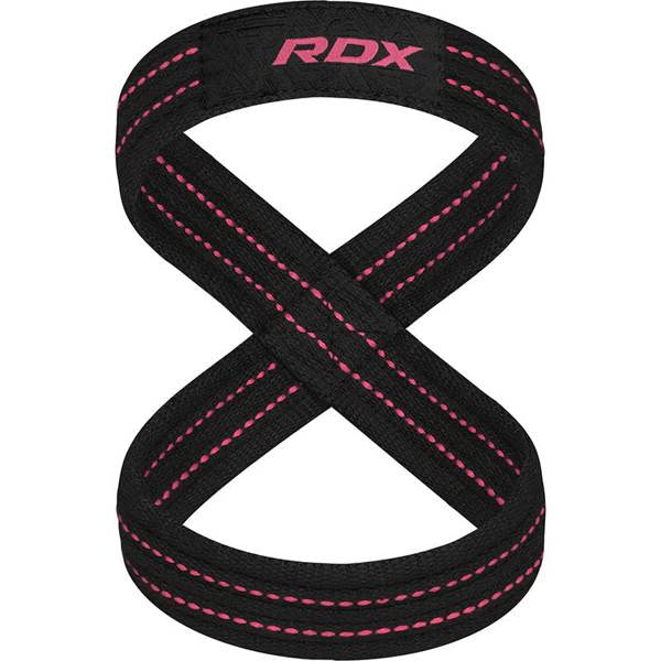 RDX Sports GYM LIFTING COTTON 8 STRAPS PINK