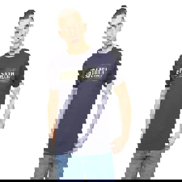 Crosshatch Mens Changra T-Shirt - Blue Nights - 