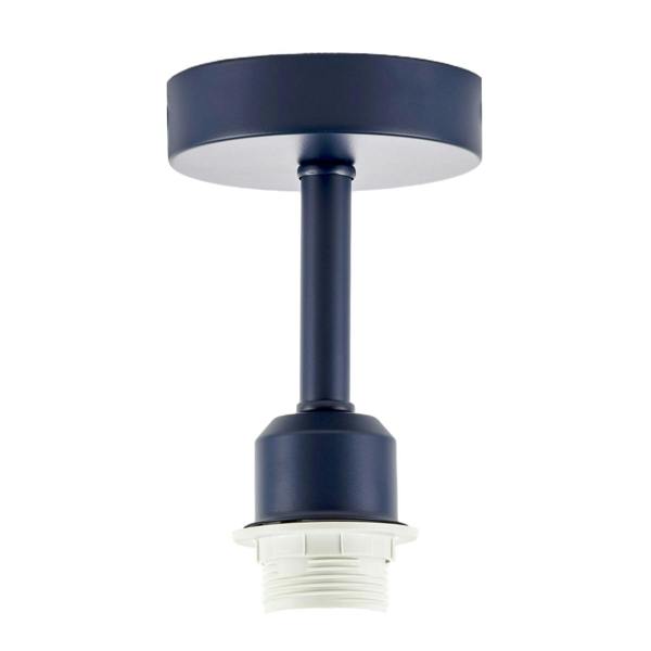 Traditional Midnight Blue Ceiling Light Fitting to Hold Lamp Shades Image 4