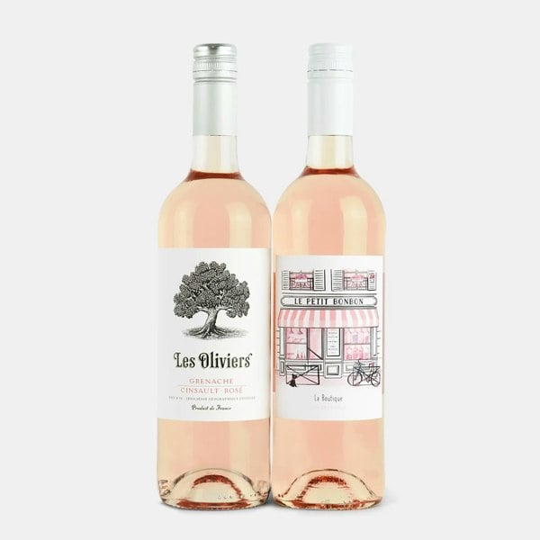 rose wine duo box set hamper