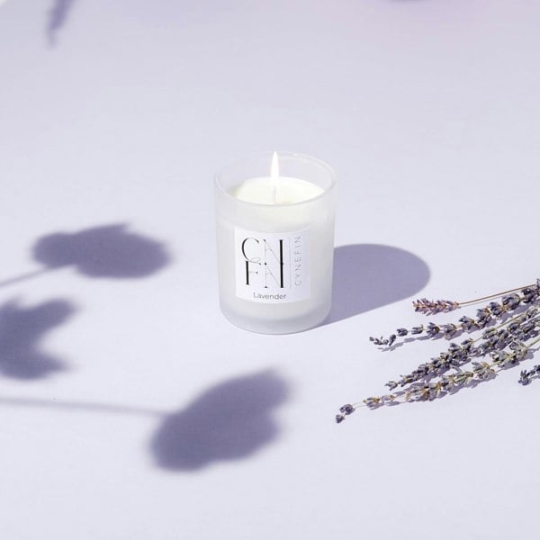 CNFN Candle Gift Set 3 x 100g - Lavender, Cotton & Wildflower Fresh and Floral Scented Candles