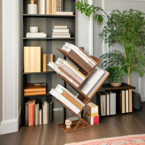 Rafaelo Mobilia Desk Tree Bookshelf