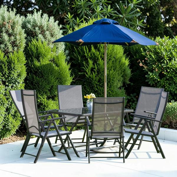 The Garden Marketplace Henley 6 Seater Garden Dining Set