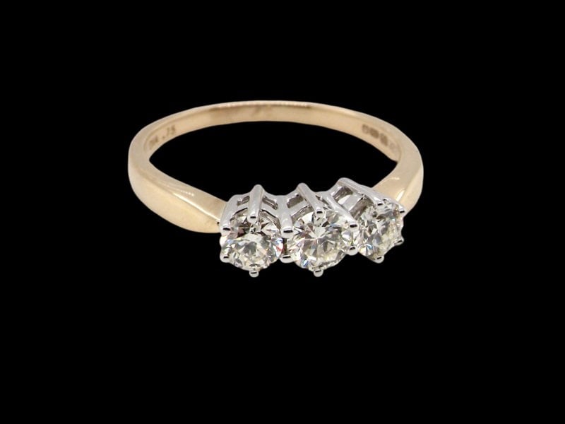 Vintage Tom A modern three stone Diamond Ring