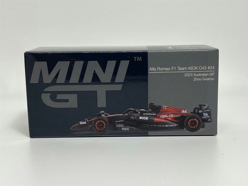 Mini GT Alfa Romeo F1 Team Kick C43 #24 2023 Australian GP Zhou Guanya 1:64 Mini GT MGT00728L