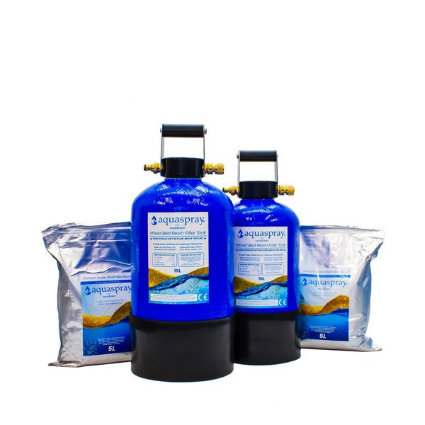 Equip2clean Aquaspray® De-Ionising Water Filter Carry Tank 10, 15 or 25 Litre (Inc. Resin)