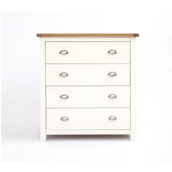 Lovere 4 Drawer Chest of Drawers Chrome Cup Handle
