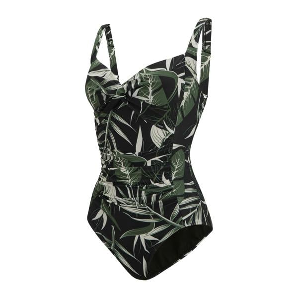 Regatta Womens/Ladies Sakari Tropical Tummy Control One Piece Swimsuit - Dark Tropical - 