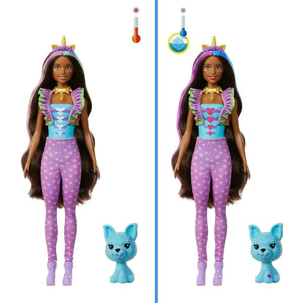 Barbie Colour Reveal Peel Unicorn Doll, 25 Accessories Magical Toy Gift For Kids