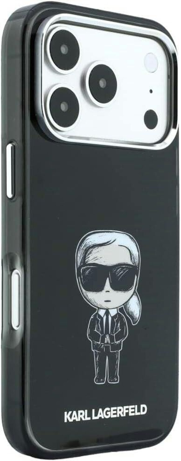 Karl Lagerfeld IML Iconic Sketch Print Case with MagSafe for iPhone 17/18 Pro 6.3" Black - KLHMP18L6HKIKDK